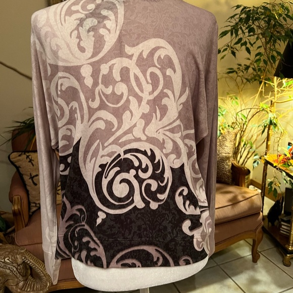 Vintage Nally & Millie Size Large Scroll Design Long Sleeved Sweater NWT - Picture 4 of 8